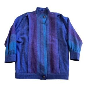 Vintage Avoca Collection Ireland Jacket Women's Size Medium Pure Wool Coat